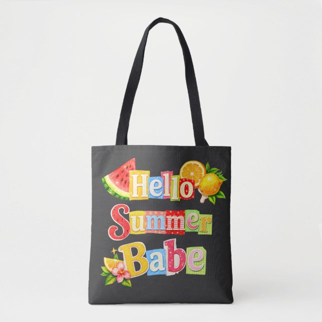 Bolsa Tote Olá verão baby (Frente)