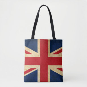 Bolsa Tote Old Vintage Grunge Reino Unido Flag Union Jack