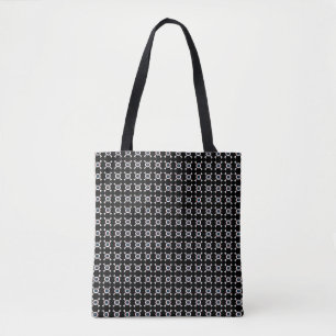 Bolsa Tote Olhais e Crossbones (repetir, BG escuro)