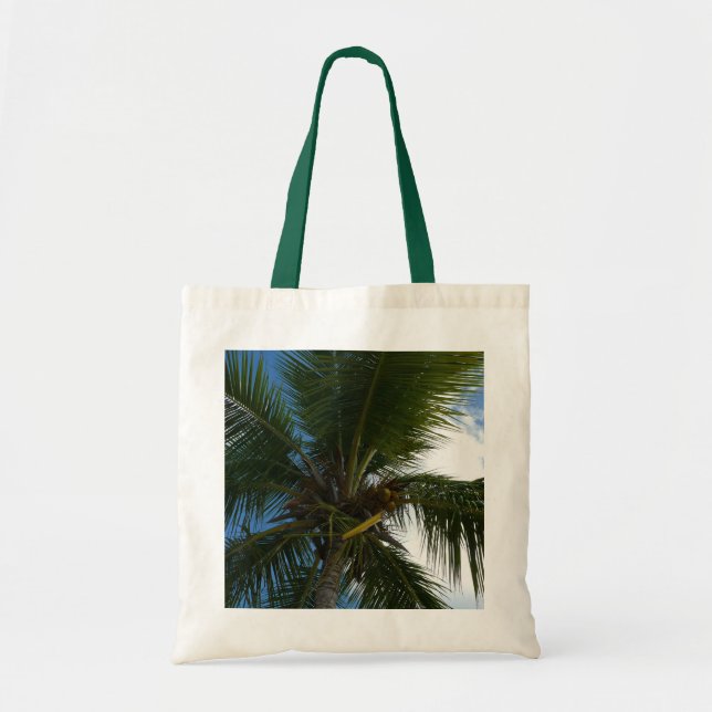 Bolsa Tote Olhando para a natureza tropical da árvore de palm (Frente)