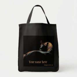 Bolsa Tote Olhando para trás cavalo dramático em arte do céu-