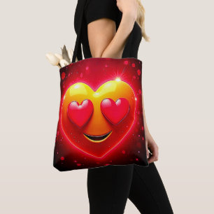 Bolsa Tote Olhar de Coração Radiante Emoção