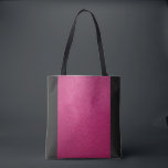 Bolsa Tote Olhar de couro cor-de-rosa com acentos pretos<br><div class="desc">Obtenha o olhar do couro cor-de-rosa sem o preço. O saco tem os acentos pretos para adicionar o dom.</div>