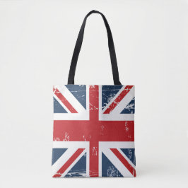 Bolsa Tote Olhar velho de Union Jack da bandeira BRITÂNICA