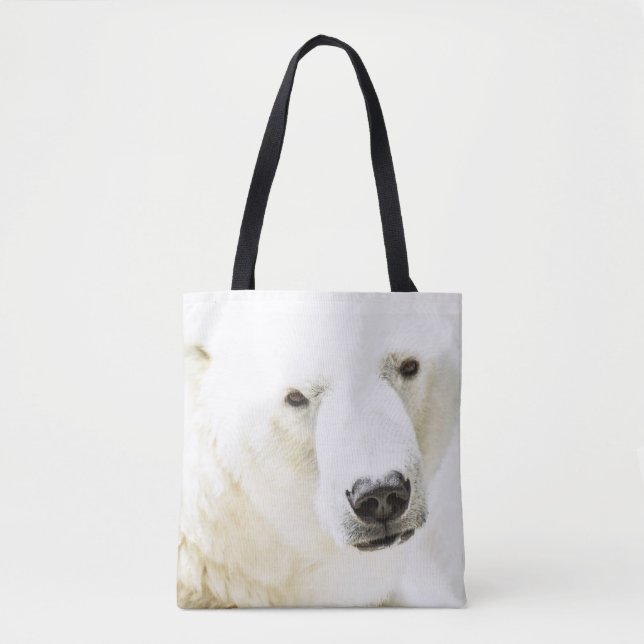 Bolsa Tote Olho de gelo de um urso polar (Frente)