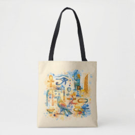 Bolsa Tote Olho de Hórus Hieróglifo Egípcio Antigo, Faraó
