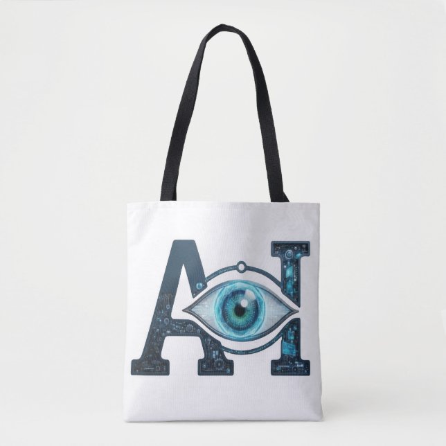 Bolsa Tote Olho de IA (Frente)