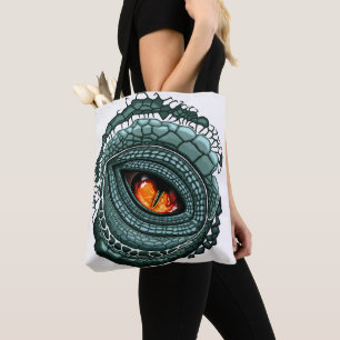 Bolsa Tote Olho de Predador Réptil Primitivo