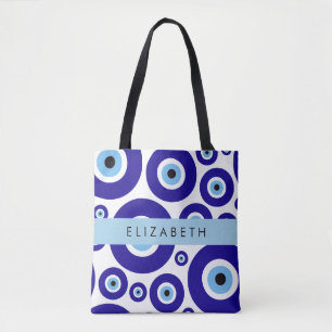 Bolsa Tote Olho do Mal, Olho Grego, Olho Turco, Mati, Seu Nom