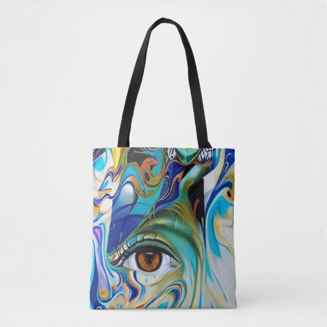 Bolsa Tote Olho na abstrato (Frente)