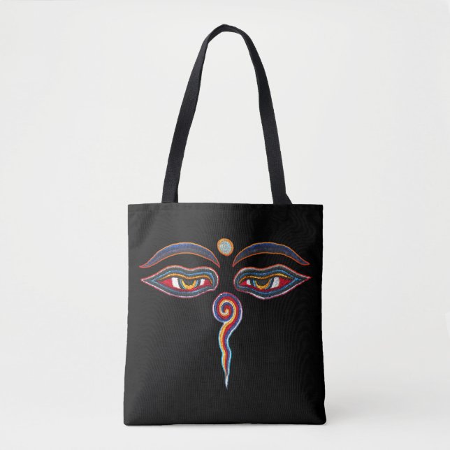 Bolsa Tote Olhos de Buda + seu passado (Frente)