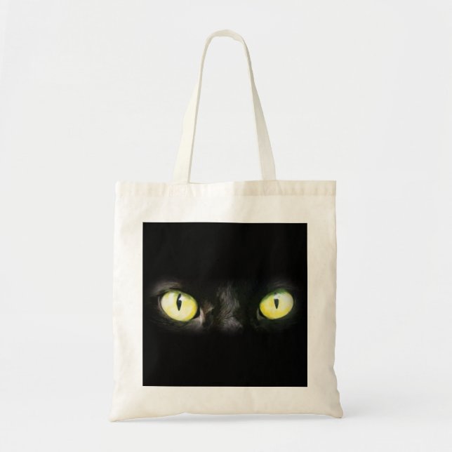 Bolsa Tote Olhos de Gato, Olhos Pretos e Amarelos (Frente)