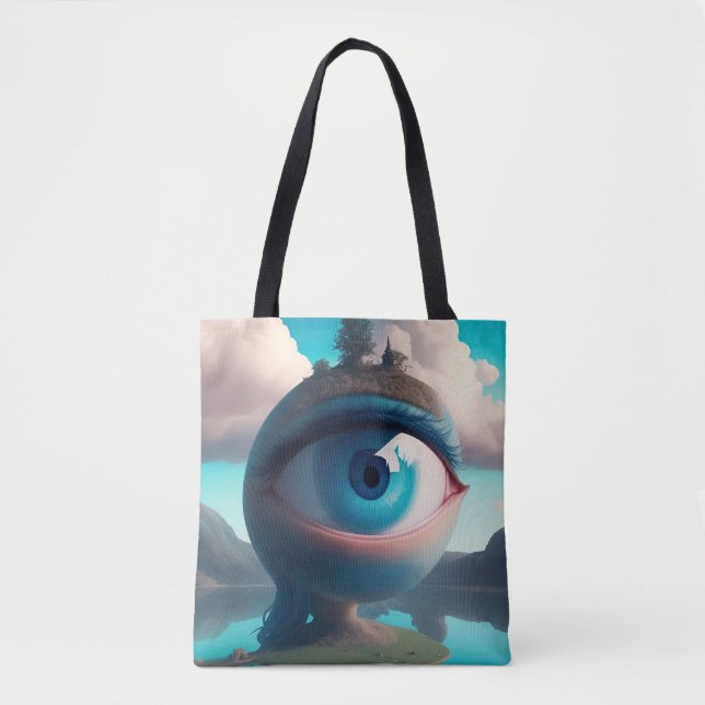 BOLSA TOTE OLHOS ESTOU TE OBSERVANDO (Frente)