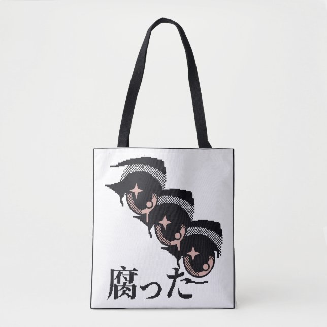 Bolsa Tote olhos pixelados (Frente)
