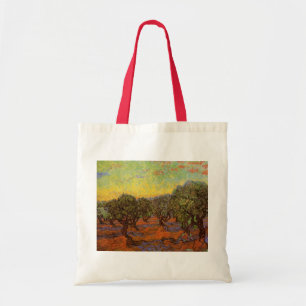 Bolsa Tote Oliveiral, Céu Laranja por Vincent van Gogh