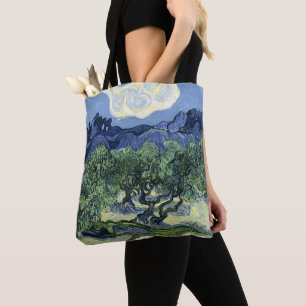 Bolsa Tote Oliveiras de Van Gogh - Arte da Montanha Azul