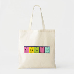 Bolsa Tote Oliwier periodicamente nome da mesa tote bag