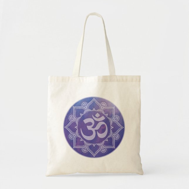 Bolsa Tote Om Mandala Purple (Frente)