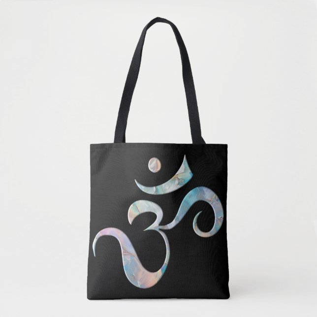 Bolsa Tote Om Marmorizado Bege (Frente)