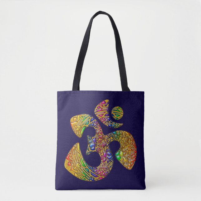 Bolsa Tote OM Ornaments + seu backgr. & ideias (Frente)