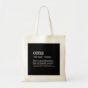 Bolsa Tote Oma Definition Engraçado Vovó Mulher Dia de as mãe