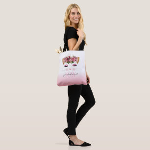 Bolsa Tote Ómbolo Rosa de Gato Floral