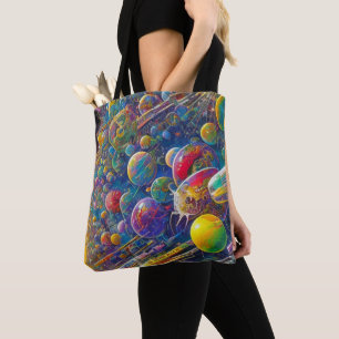 Bolsa tote ombro Corrida Espacial