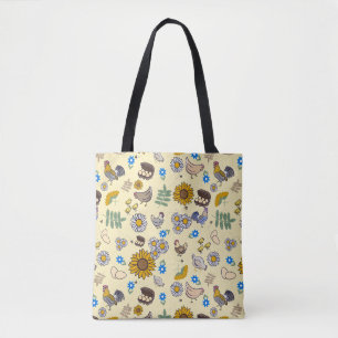Bolsa Tote Ombro em Galinheiro de Quintal