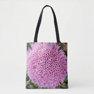 Bolsa Tote Ombro Floral Aster Rosa