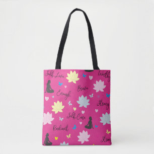 Bolsa Tote Ombro Rosa Bolsa de Auto-confiança