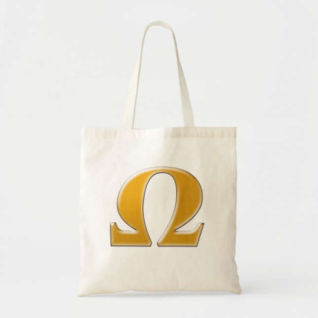 Bolsa Tote Omega Grego ouro - Símbolo da Resistência (Frente)