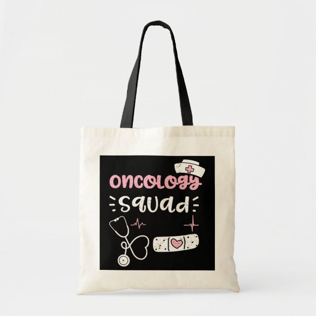 Bolsa Tote Oncologia Oncology Squad Enfermeira Ditos (Frente)