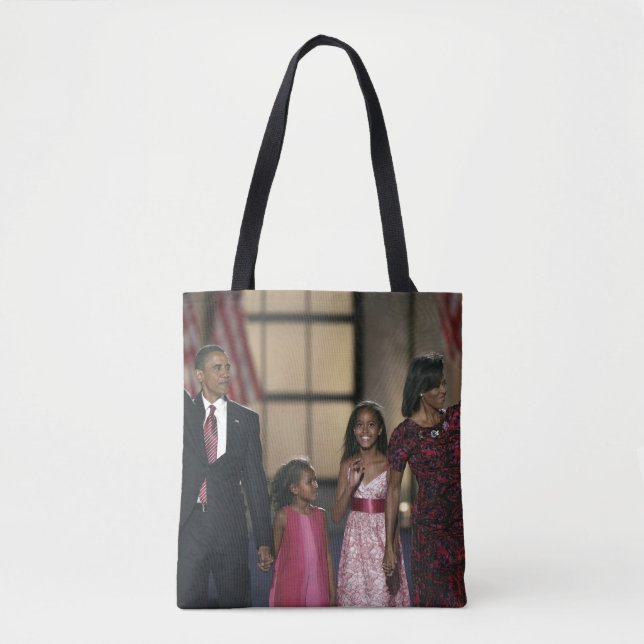 Bolsa Tote Onda da família de Barak Obama (Frente)