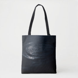Bolsa Tote Onda do Oceano Azul Marinho Mínimo