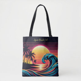 Bolsa Tote Onda do Surf Retroativo Sunset