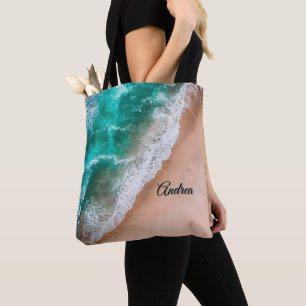 Bolsa Tote Onda em Sandy Beach Personal