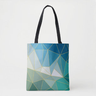 Bolsa Tote Onda Geométrica Oceânica