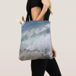 Bolsa Tote Onda marítima de espuma oceânica