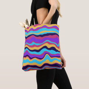 Bolsa Tote Ondas abstrato