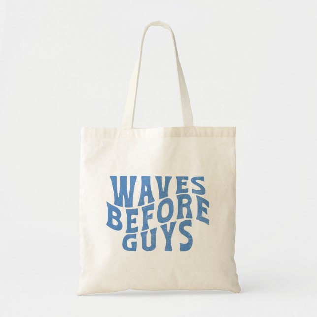 Bolsa Tote Ondas Antes Da Férias De Praia Das Raparigas De Ve (Frente)