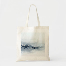 Bolsa Tote Ondas Azuis Abstratas do Oceano Pintura a Óleo Cos