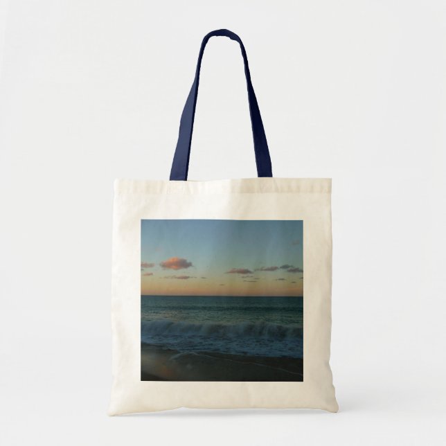 Bolsa Tote Ondas caindo na paisagem de Sunset Beach (Frente)