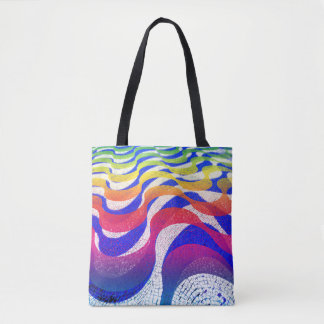 Bolsa Tote Ondas coloridas