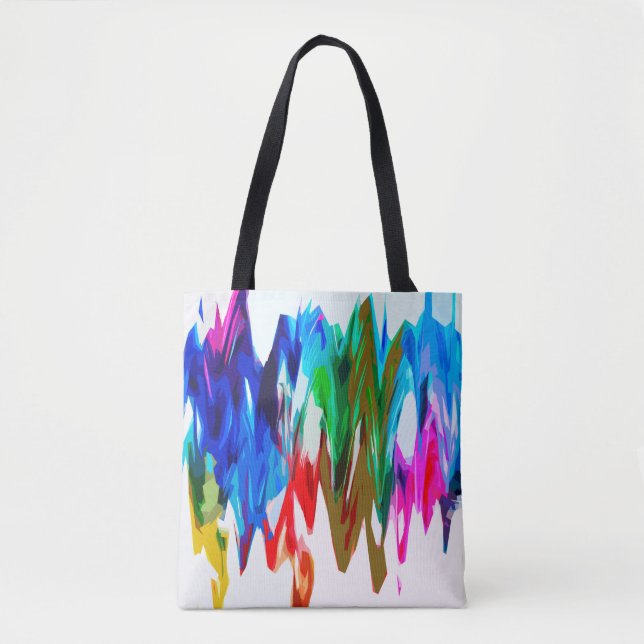 Bolsa Tote Ondas coloridas (Frente)
