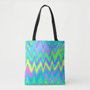 Bolsa Tote Ondas Coloridas