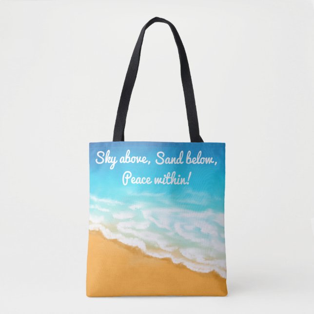 Bolsa Tote Ondas da Ocean Beach (Frente)