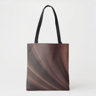 Bolsa Tote Ondas De Areia Castanha E Rosa Suaves