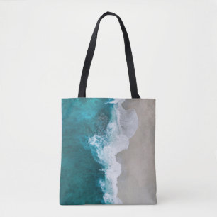 Bolsa Tote Ondas do mar - costa de Maldives