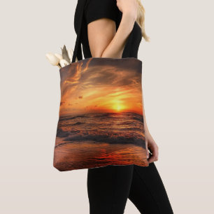 Bolsa Tote Ondas do Mar do Sol