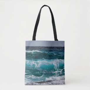 Bolsa Tote Ondas do Oceano Azul